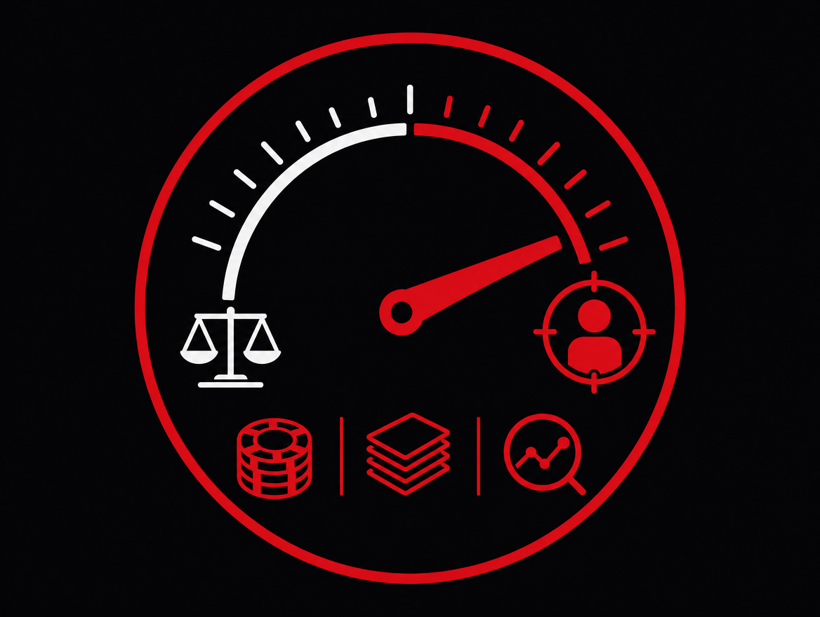 Decision dial balancing theory against player and game-specific factors