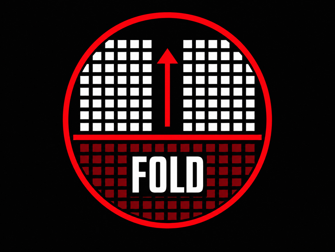 Continue Threshold chart showing the line between folding and continuing